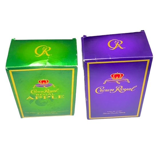 2 Crown Royal Whiskey Bottle Bag Box Apple Art Painter DIY Craft Halloween Soap - Picture 3 of 10